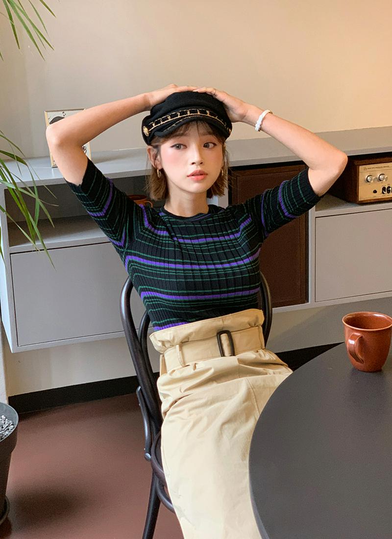 マルチボーダーニット・全3色