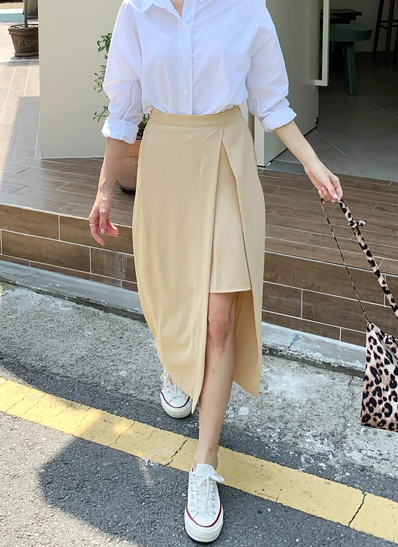 スリットAラインスカート・全2色