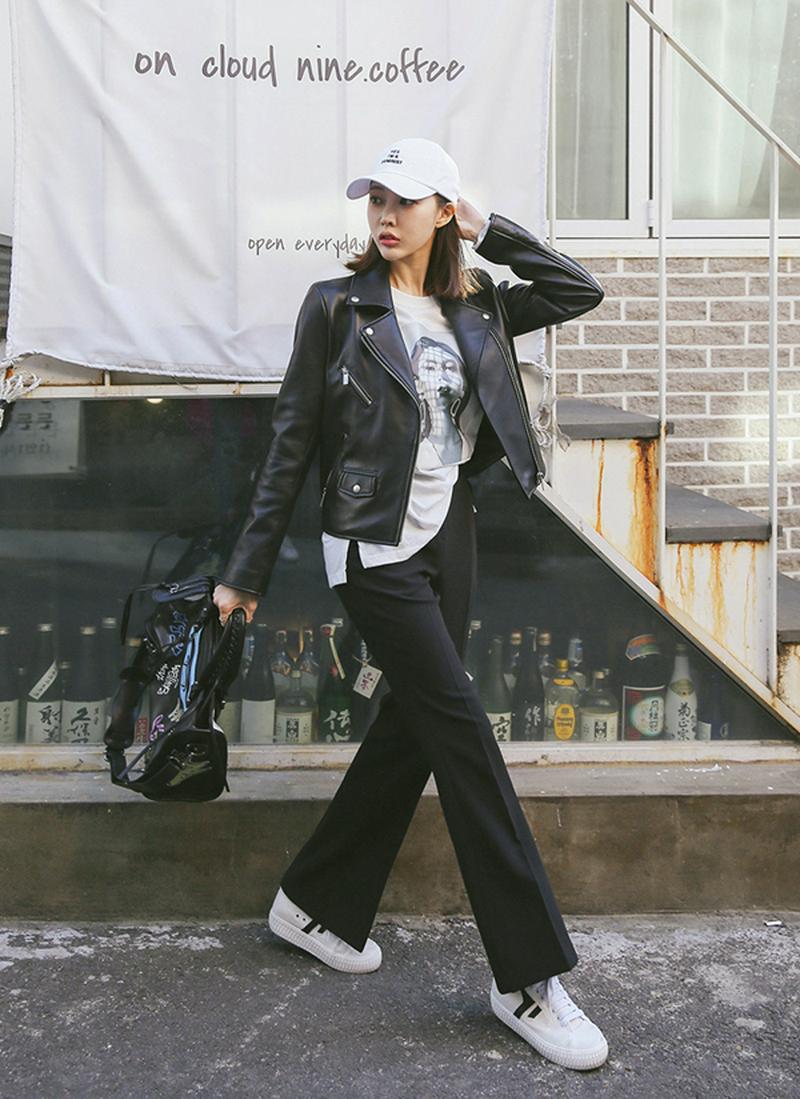 シープスキンライダースジャケット