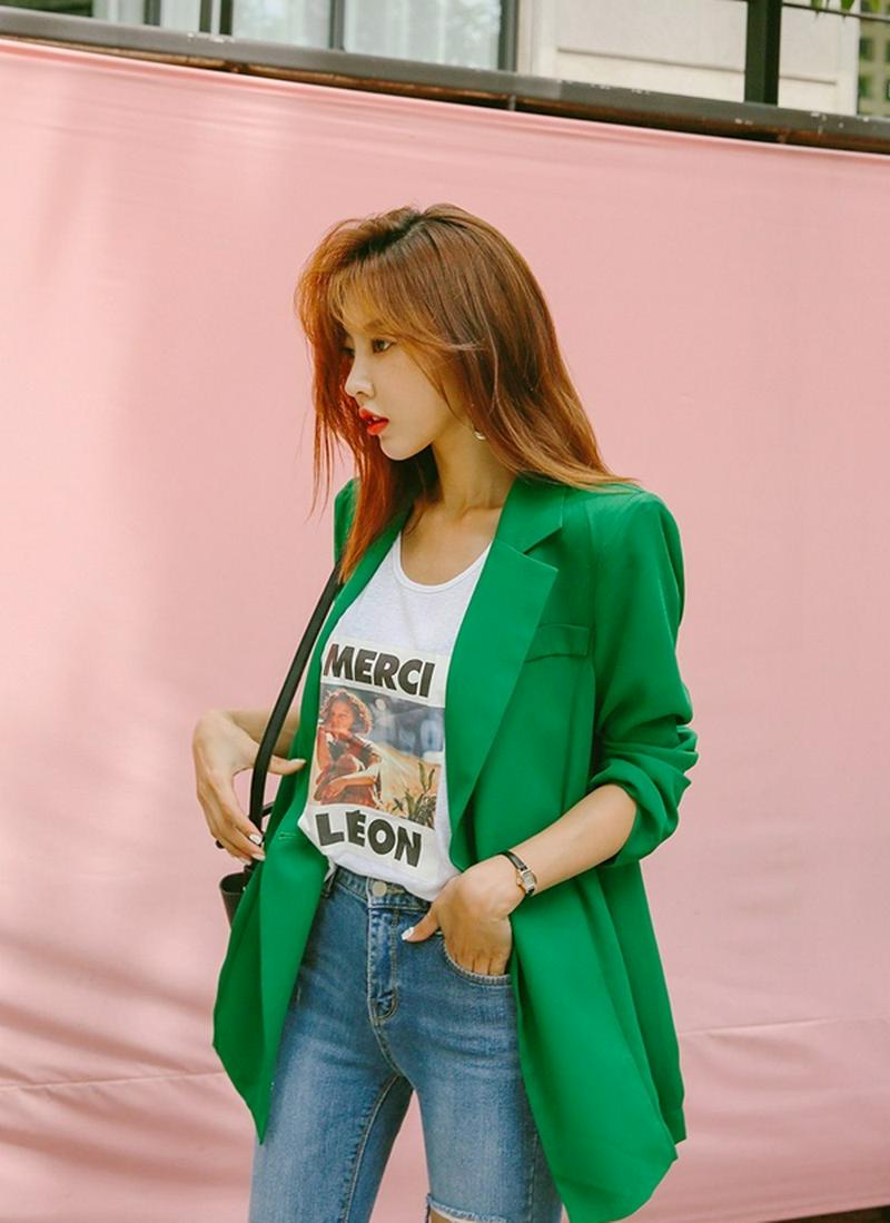 ベルト付オーバーフィットジャケット