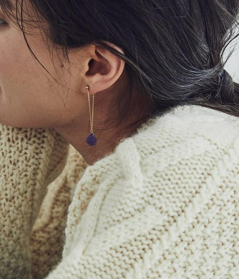 【DeWLuX】ブルームーンストーンピアス