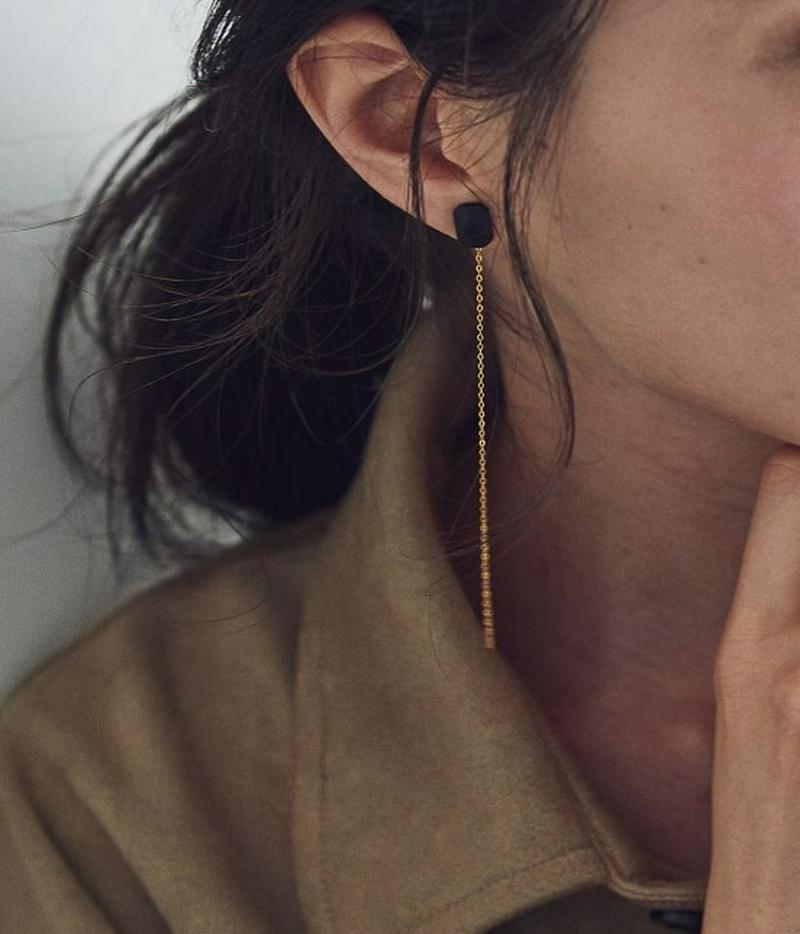 【DeWLuX】ウッドパーツ2WAYピアス