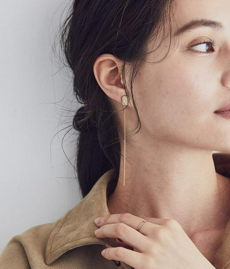 【DeWLuX】ウッドパーツ2WAYピアス