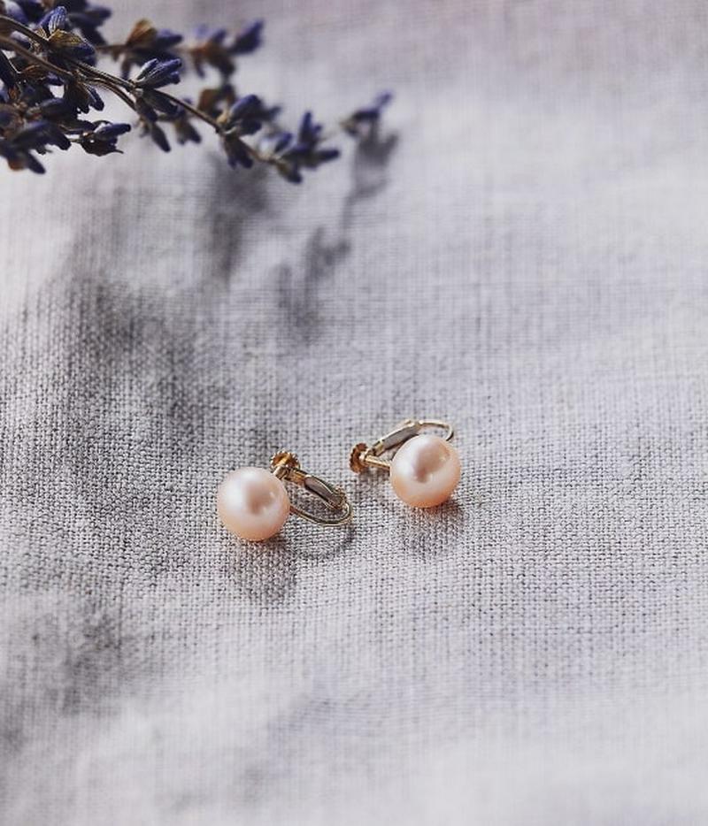 【別注】【DeWLuX】k10 1粒パールイヤリング