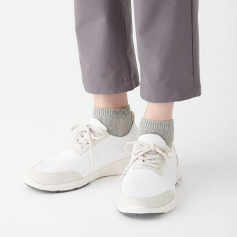足なり直角　隠れ５本指スニーカーイン靴下（婦人） ２３～２５ｃｍ・グレー
