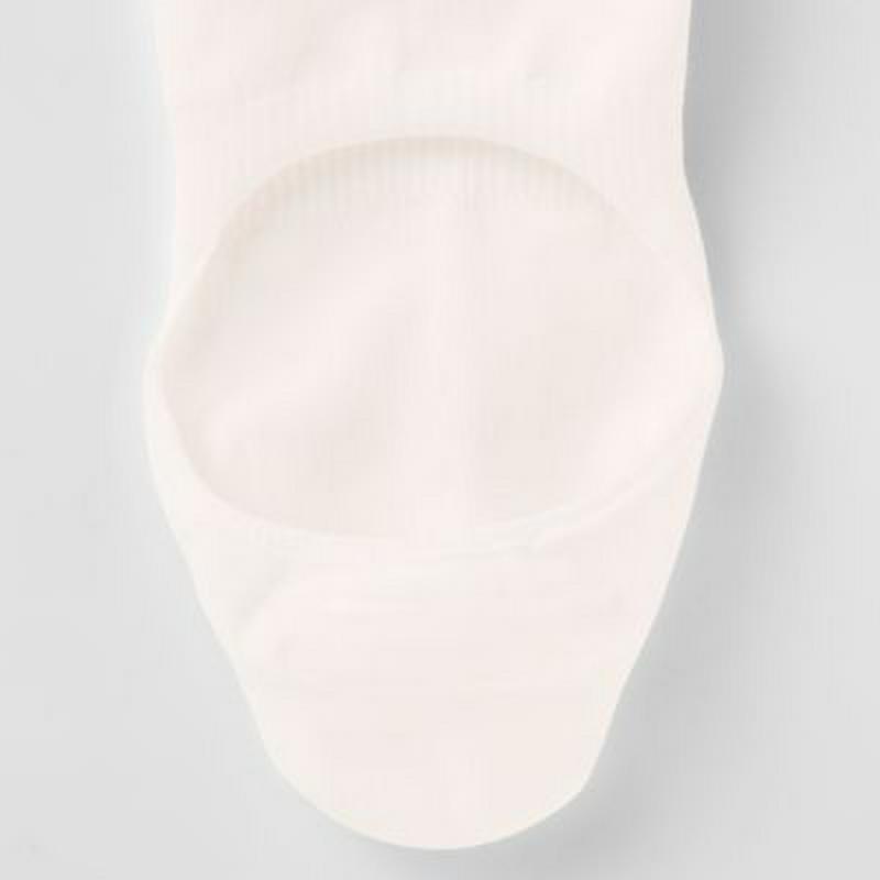 かかと滑り止め付き　薄手　フットカバー（婦人・えらべる） ２３～２５ｃｍ・オフ白