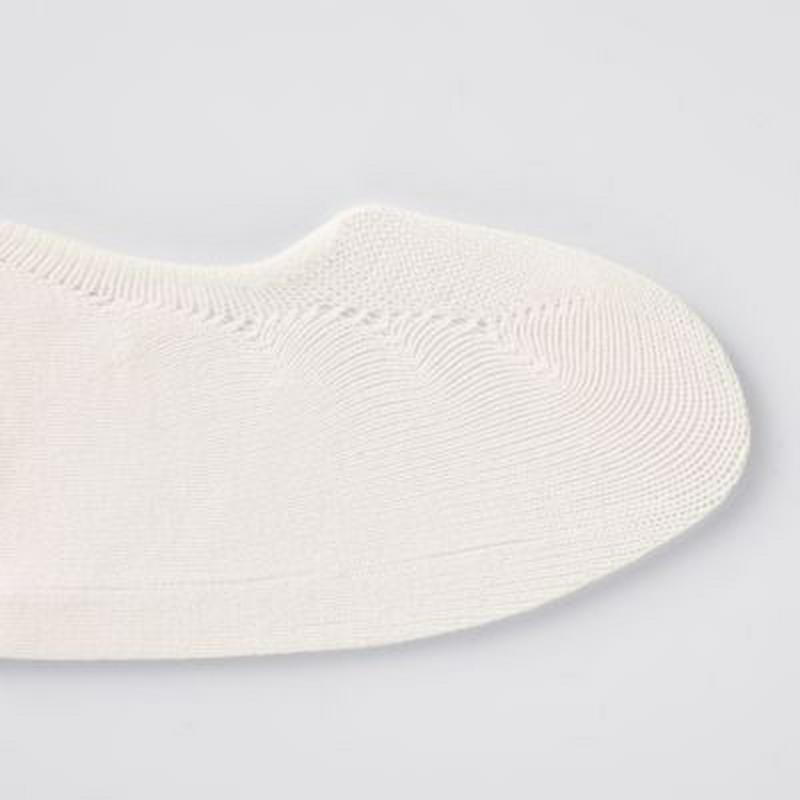 つま先ワイド　綿混　フットカバー・引っかけ型（婦人・えらべる） ２３～２５ｃｍ・オフ白
