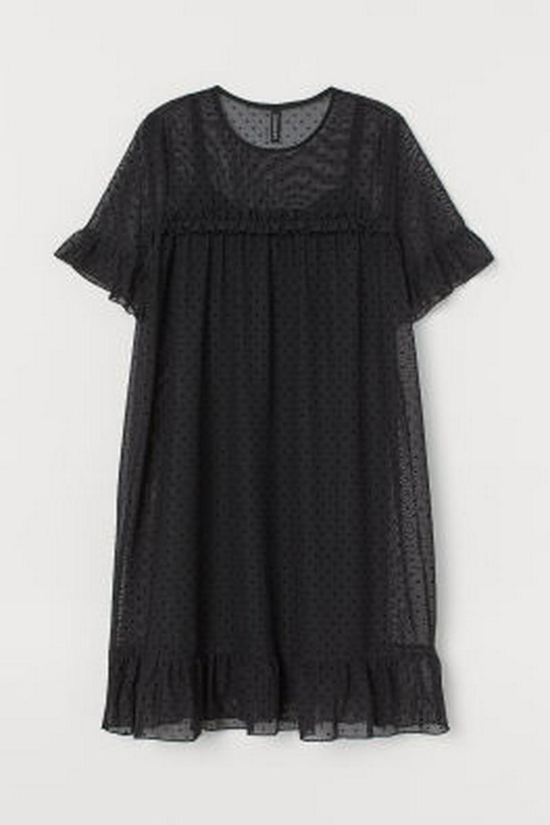 メッシュショートワンピース