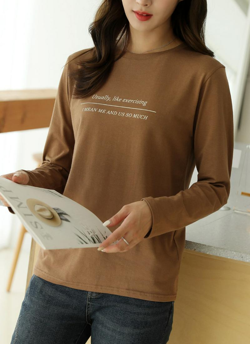 レタリングロングTシャツ