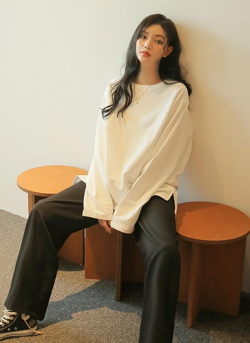 コットンルーズフィットTシャツ