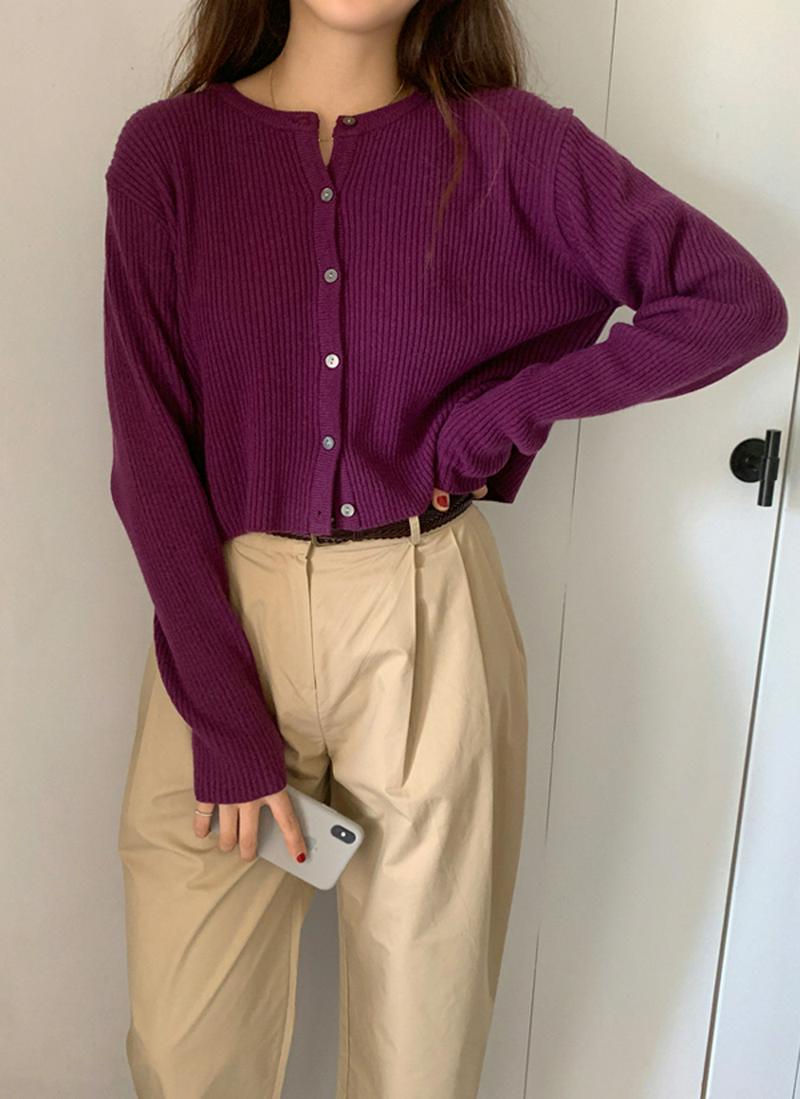 カシミヤ混カーディガン