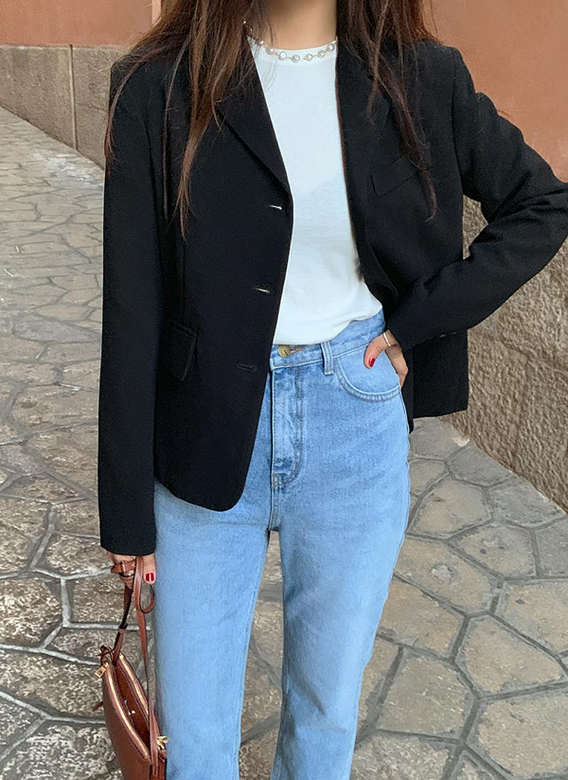 モダンスリーボタンジャケット