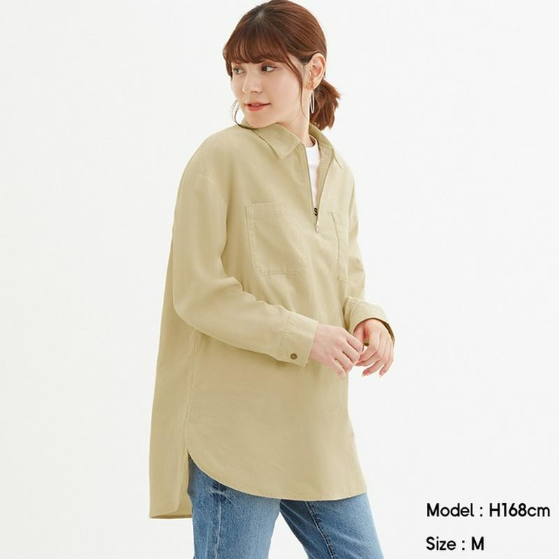 ハーフジッププルオーバー(長袖)JN
