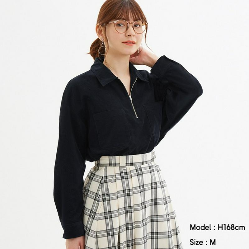 ハーフジッププルオーバー(長袖)JN