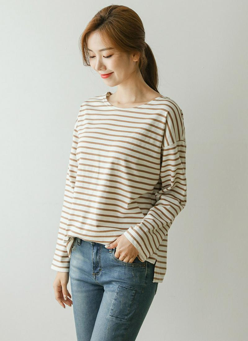 ボーダー長袖Tシャツ