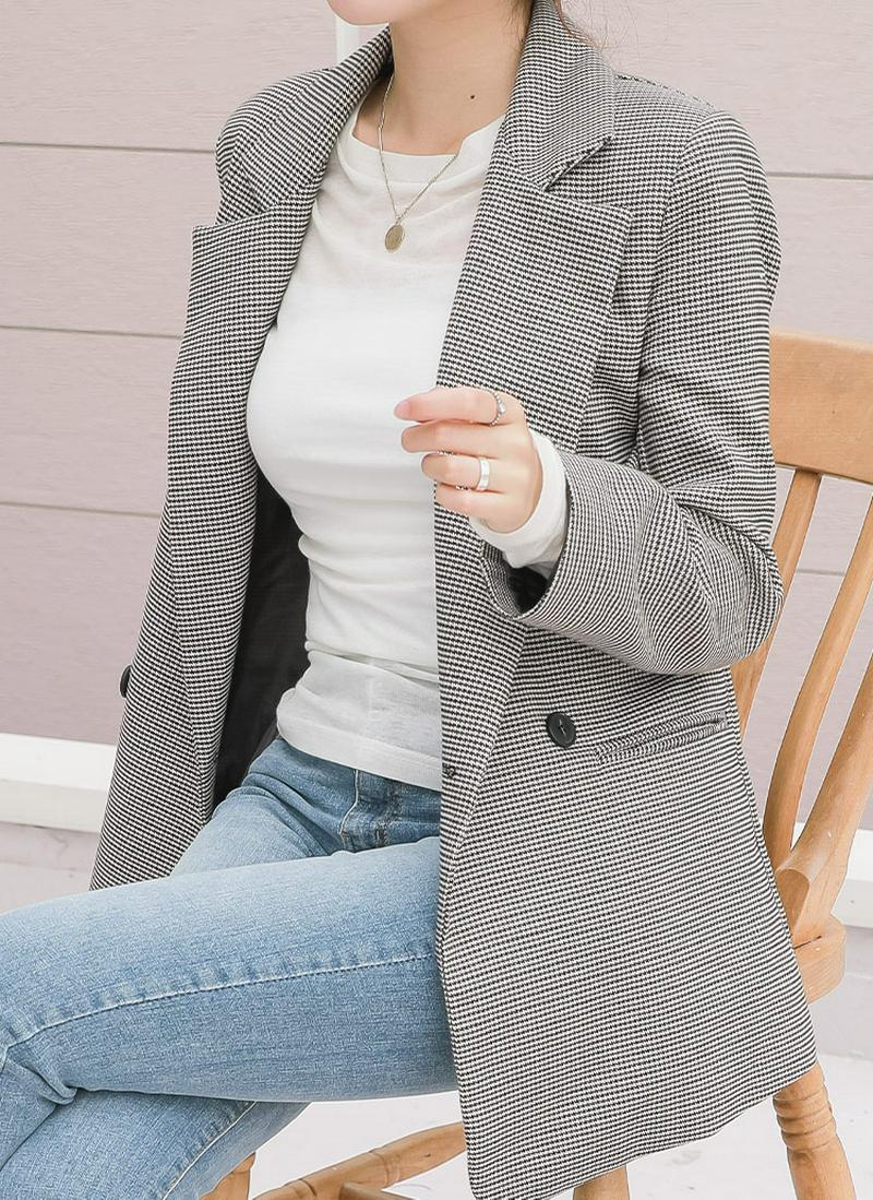 モダンチェックジャケット