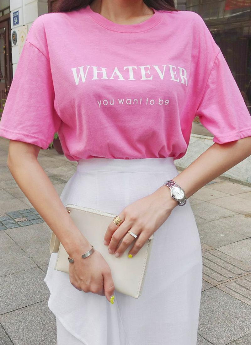 WHATEVER半袖Tシャツ