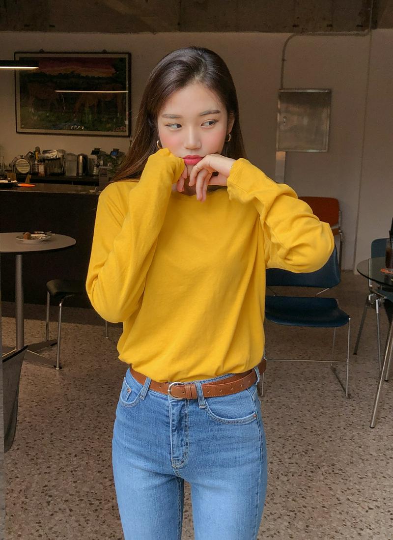 デイリーコットンロングTシャツ