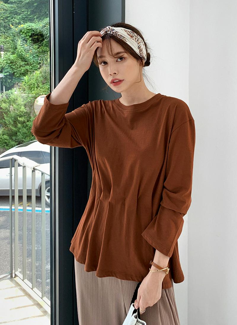 ウエストゴムTシャツ・全4色