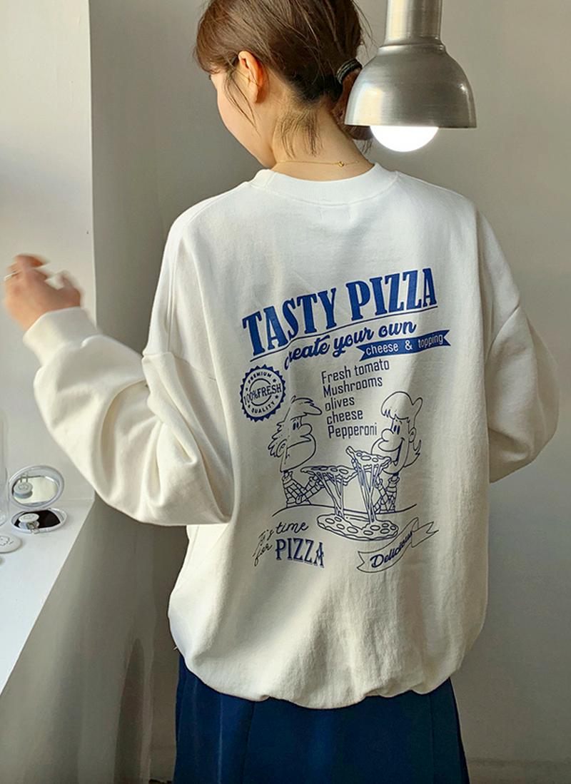 TASTY PIZZAロゴスウェット