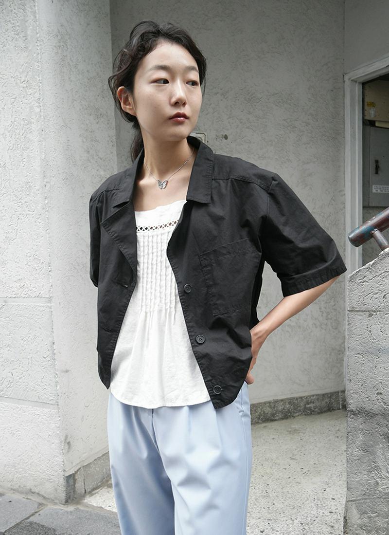 ウォッシュドコットンジャケット