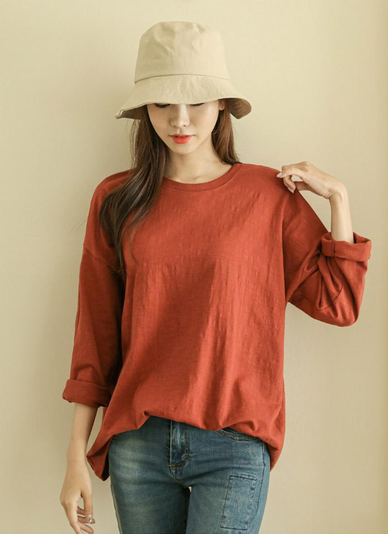 ルーズスラブ長袖Tシャツ