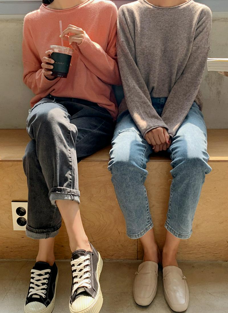 ウール混ドロップニット