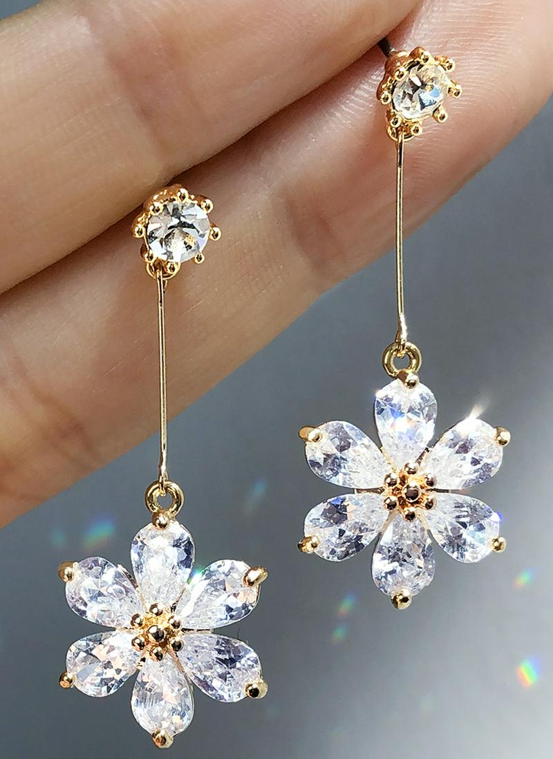 2TYPEキュービックフラワーピアス