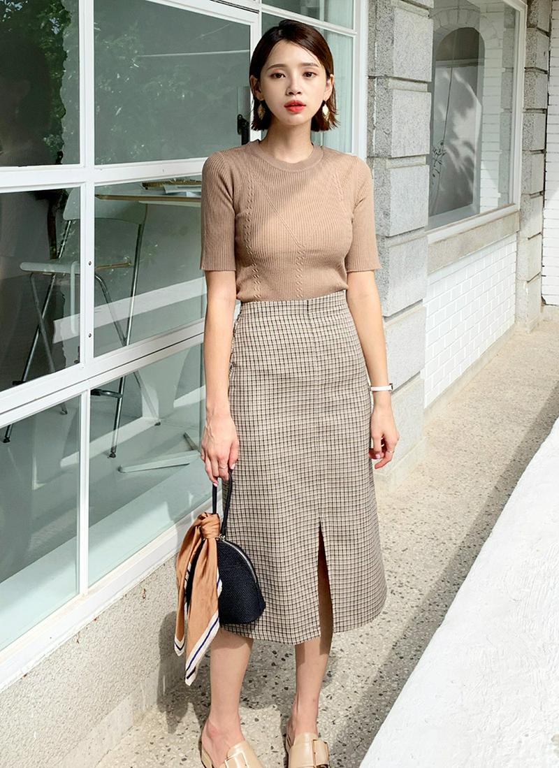 ツイストスリムニット・全5色