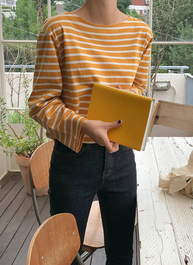ボーダー長袖Tシャツ