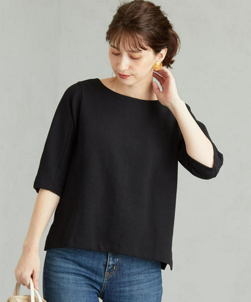 FFC リップル ソデ ダーツ プルオーバー カットソー