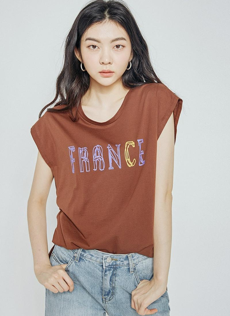 FRANCEコットンTシャツ