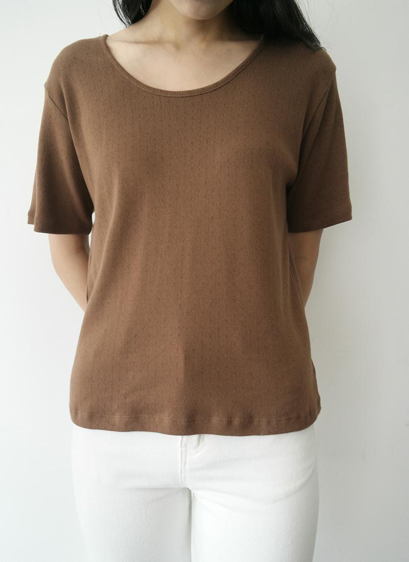 パンチングハーフニット