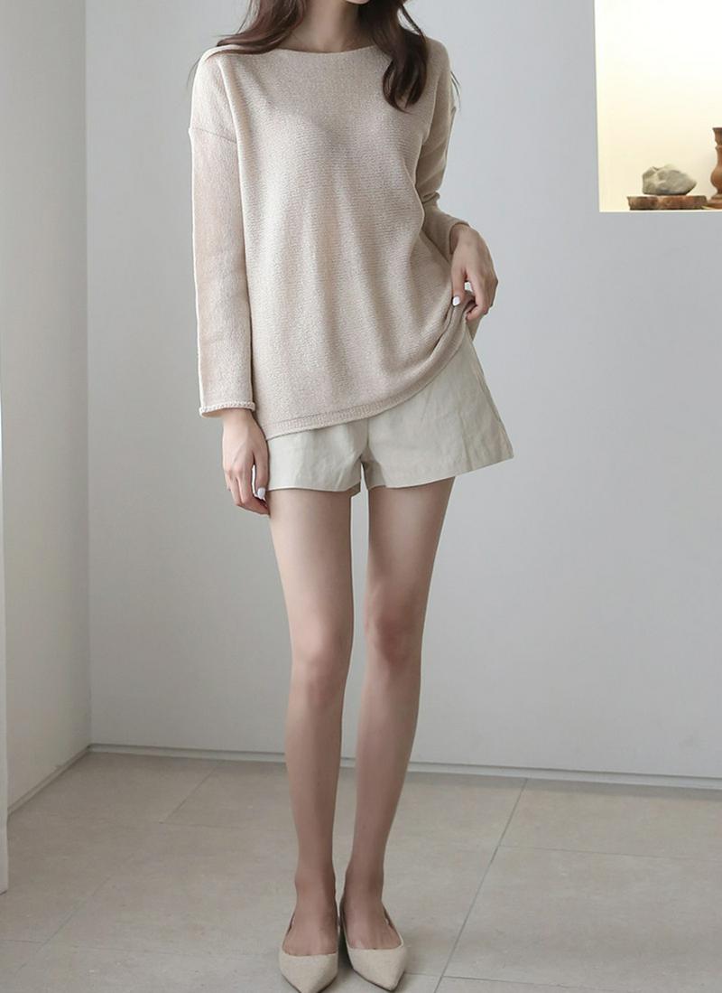 ドロップショルダーニット