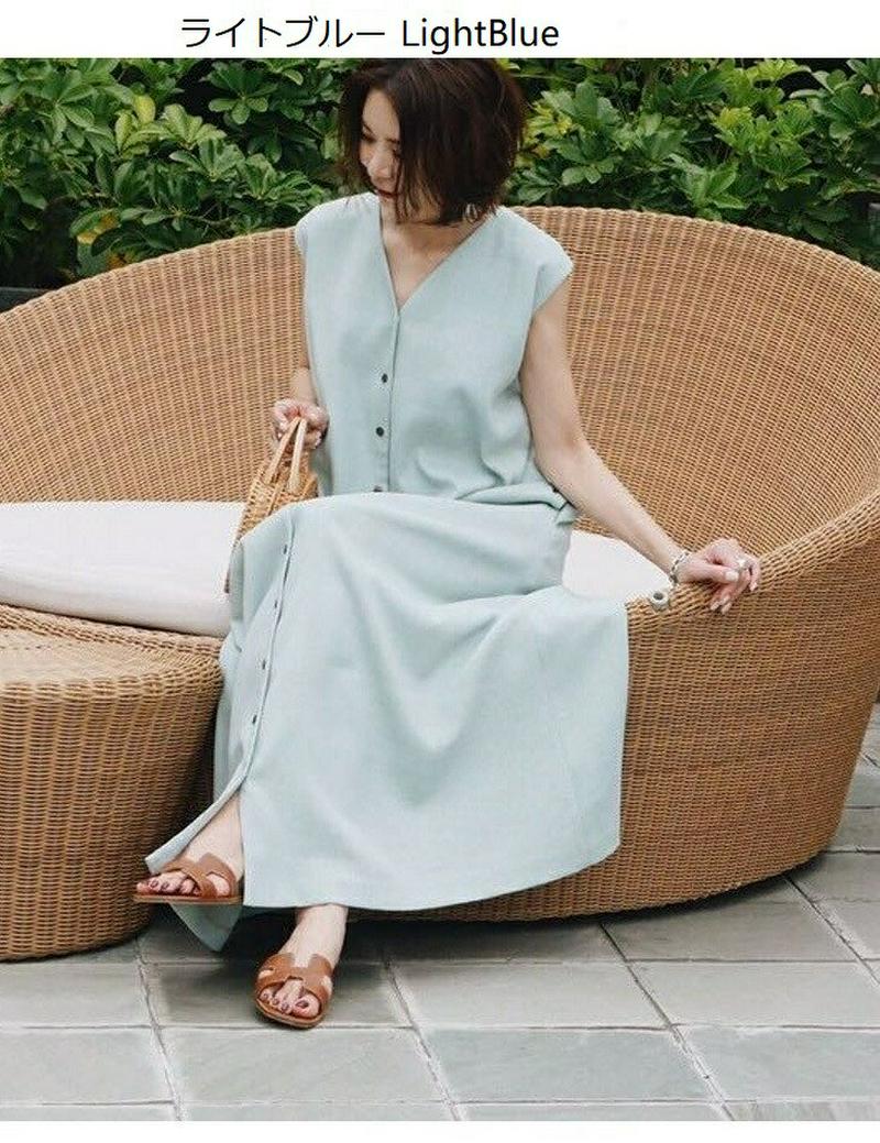ワンピース レディース マキシ丈 ロング丈 カーディガン フレンチスリーブ 3way おしゃれ 可愛い メール便 2019春夏新