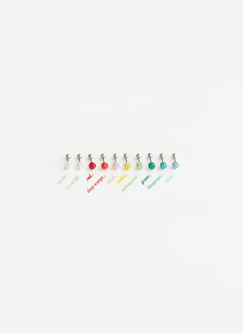 キュービックボールピアス(5mm)