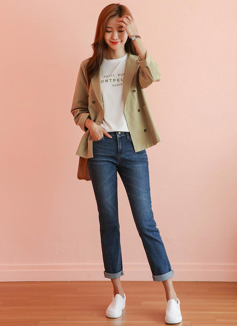 ダブルボタンコットンジャケット