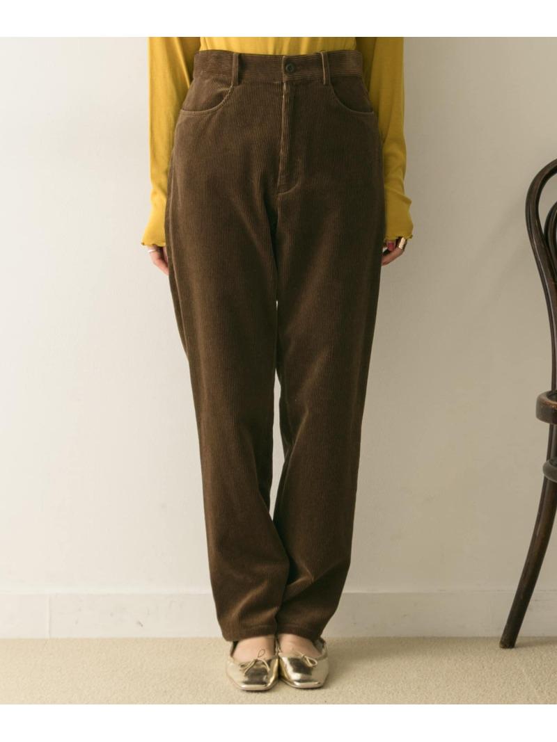 コーデュロイストレートパンツ