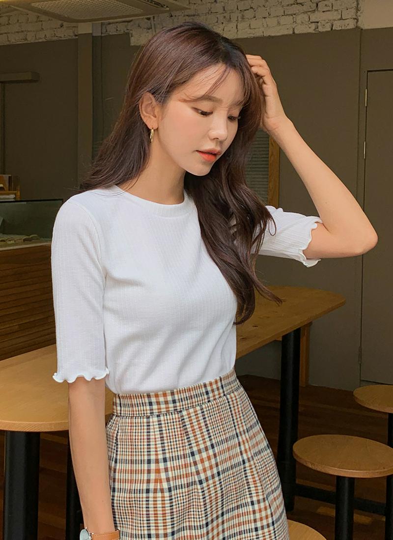 ウェーブリブTシャツ・全6色