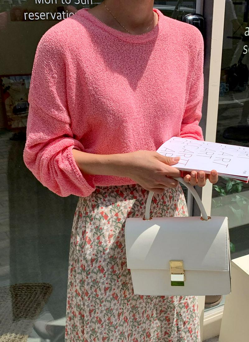 パステルアクリルニット