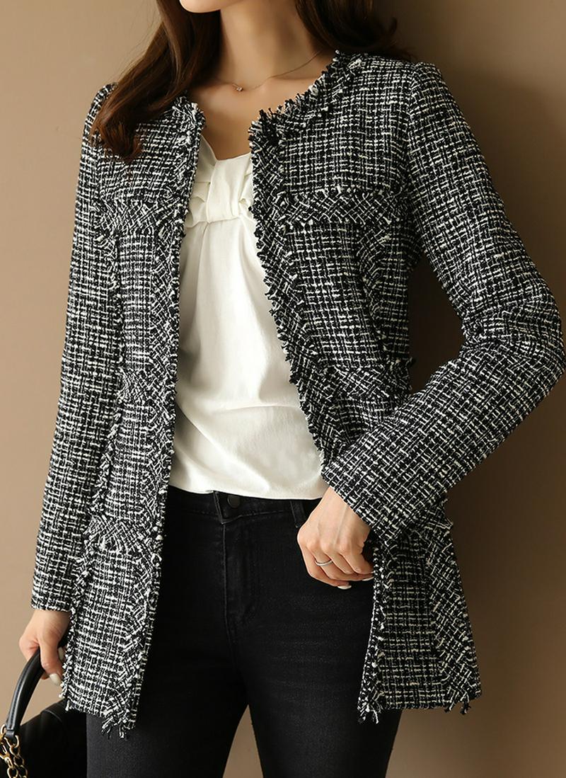 ツイードミドルジャケット