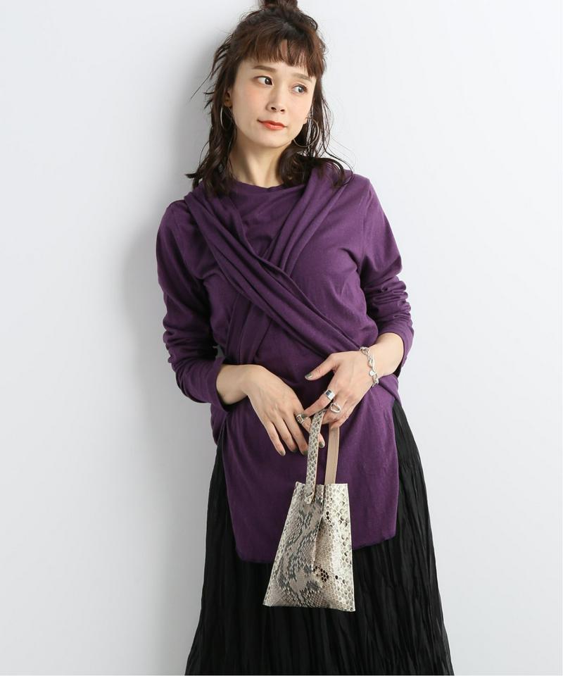 【QUWAGI/クワギ】  WINDING TEE：カットソー