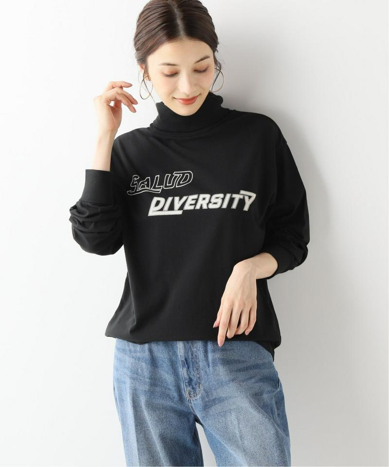 コットン天竺タートルネックTシャツ