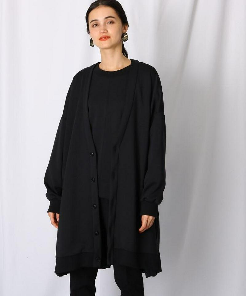 【洗える】バックプリーツデザイン カーディガン
