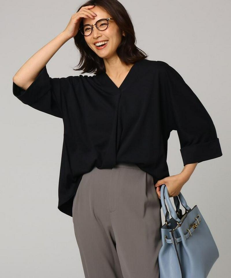 スムースコットンタックプルオーバー