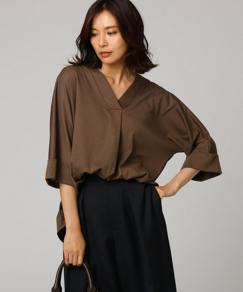 スムースコットンタックプルオーバー