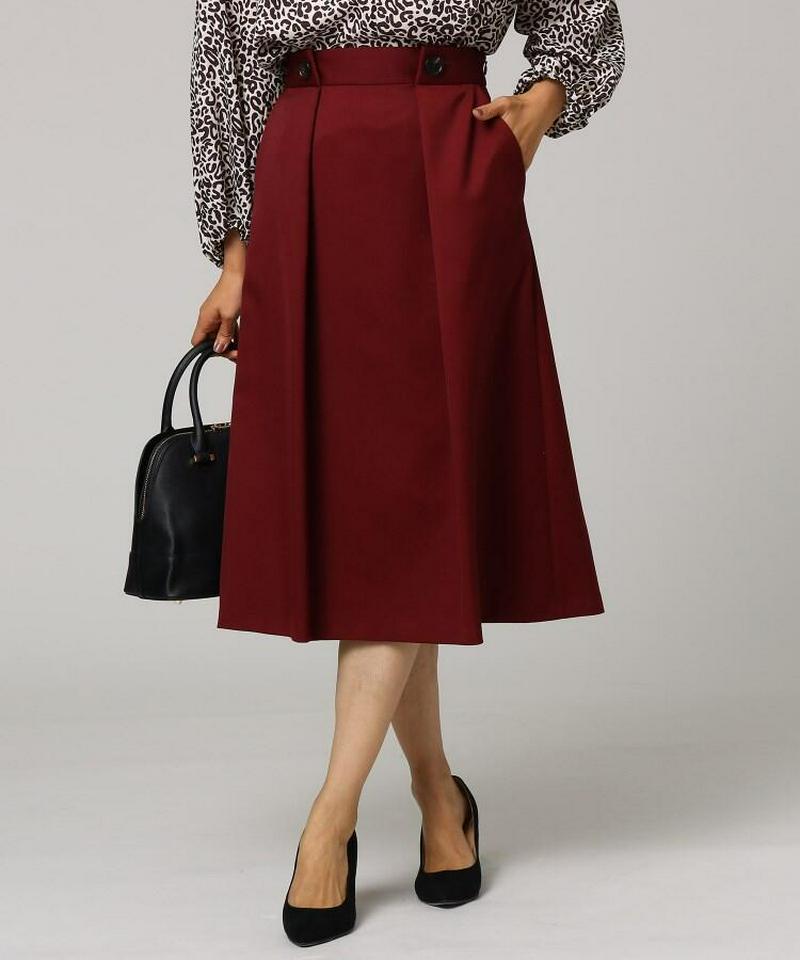 ◆ウエストボタンフレアスカート