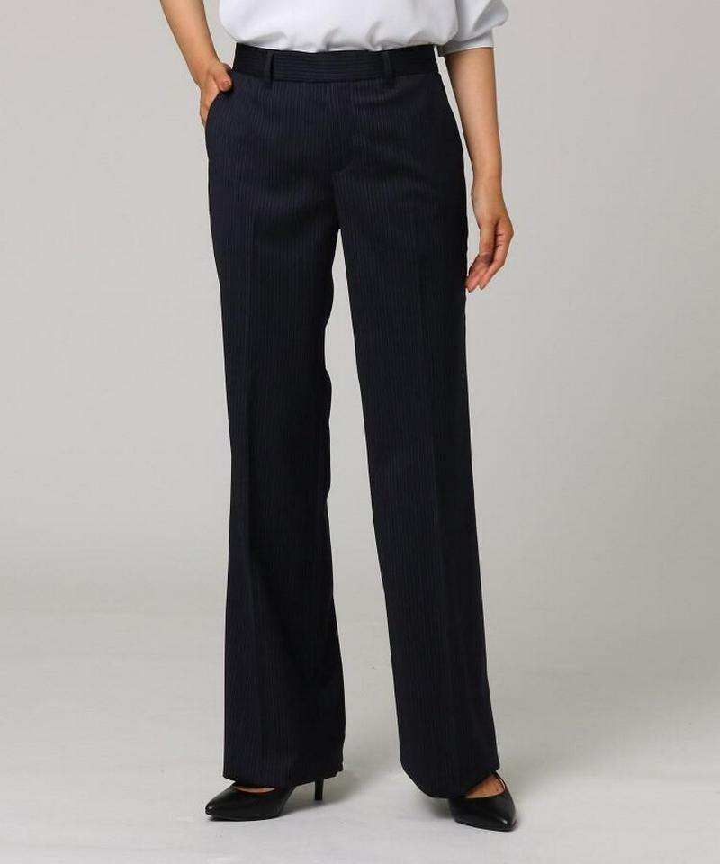 ファインウーステッド センタープレスストレートパンツ