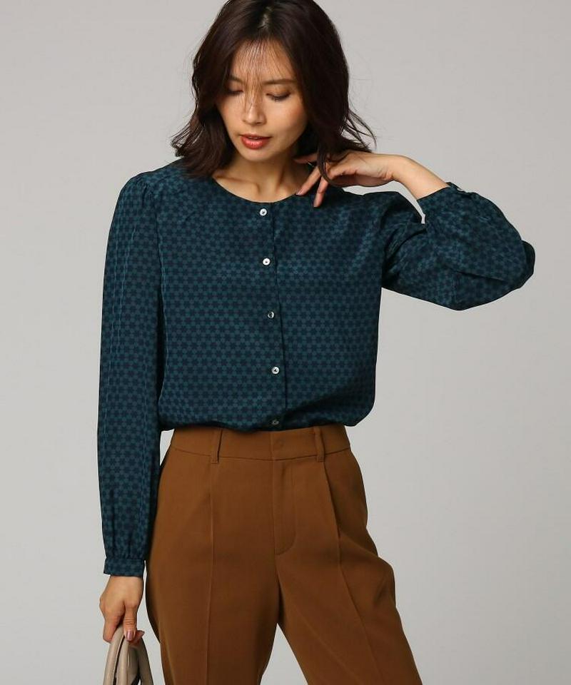 幾何学総柄プリント