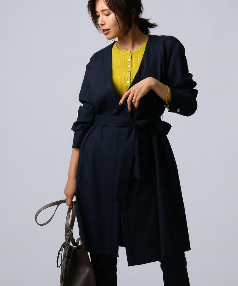 カシュクールデザインミディジャケット